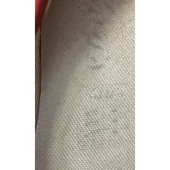 Lacoste‎ Marthe Womens Canvas Slip On Red 8 M Gator Sneakers Ballet Flats - Picture 8 of 8